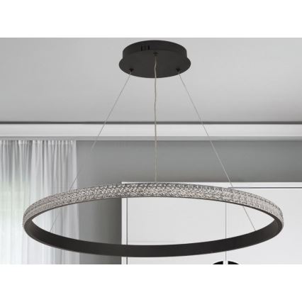 Lámpara de araña LED regulable LED/55W/230V 3000-6500K + control remoto