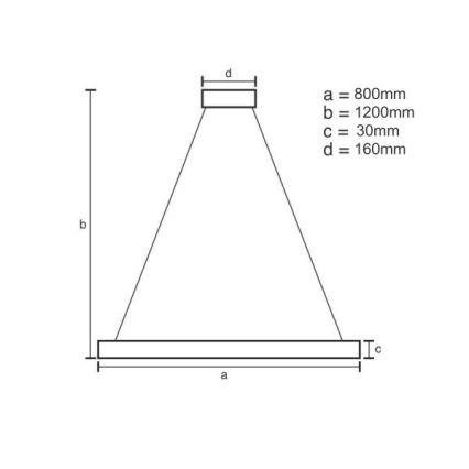 Lámpara de araña LED regulable LED/55W/230V 3000-6500K + control remoto