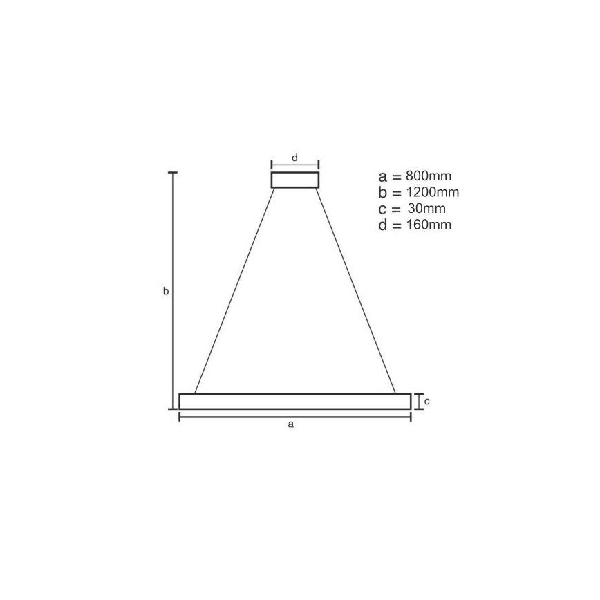 Lámpara de araña LED regulable LED/55W/230V 3000-6500K + control remoto