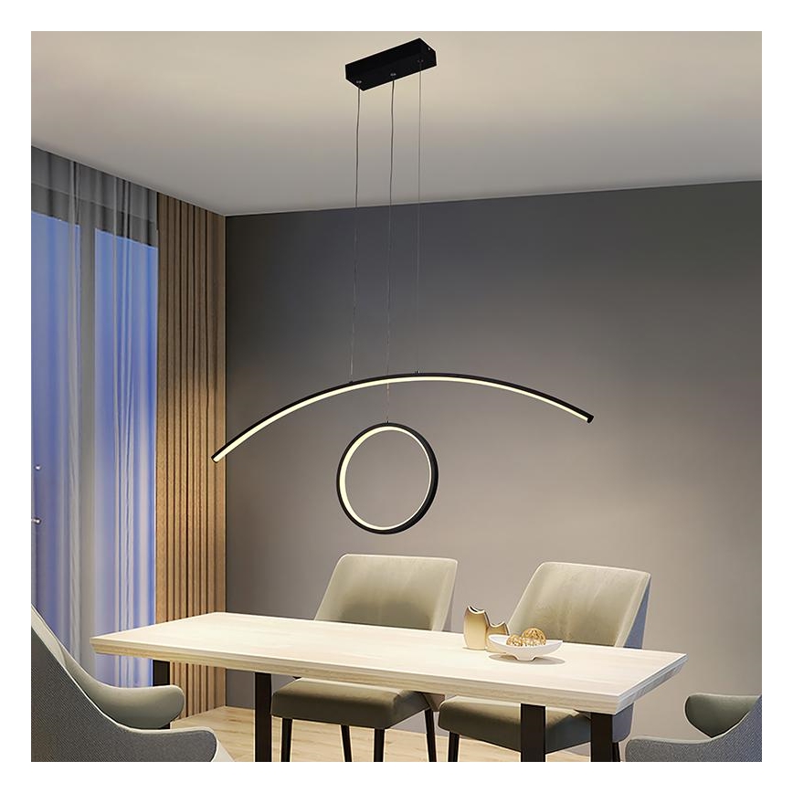 Lámpara de araña LED regulable LED/55W/230V 3000-6500K + mando a distancia