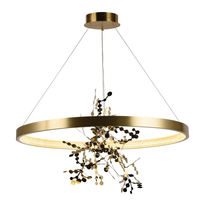 Lámpara de araña LED regulable LED/55W/230V 3000-6500K dorado + control remoto
