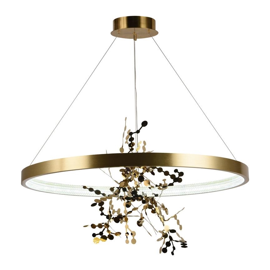Lámpara de araña LED regulable LED/55W/230V 3000-6500K dorado + control remoto