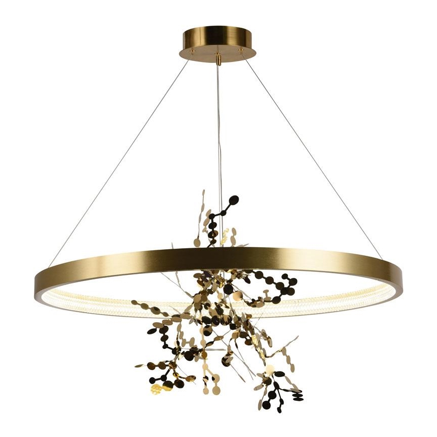 Lámpara de araña LED regulable LED/55W/230V 3000-6500K dorado + control remoto
