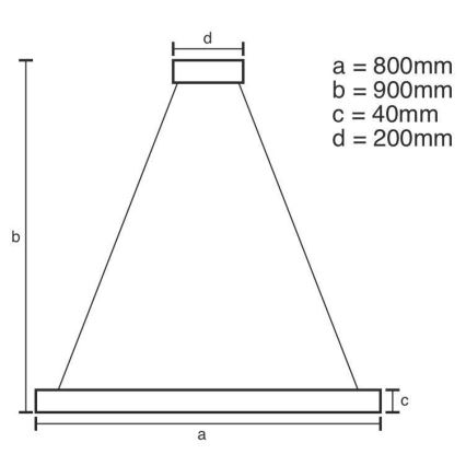 Lámpara de araña LED regulable LED/55W/230V 3000-6500K + mando a distancia