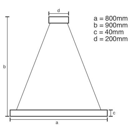 Lámpara de araña LED regulable LED/55W/230V 3000-6500K + mando a distancia