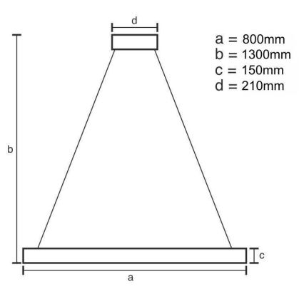 Lámpara de araña de cristal LED regulable en una cadena LED/60W/230V 3000-6500K dorado + mando a distancia