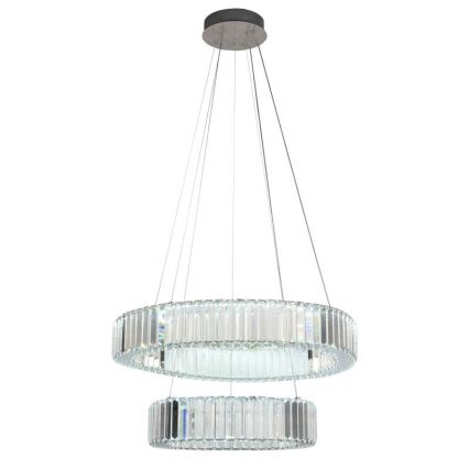 Lámpara de araña de cristal LED regulable en una cadena LED/65W/230V 3000-6500K cromo + control remoto