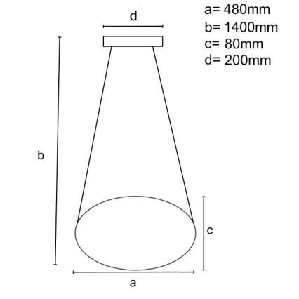 Lámpara de araña LED regulable LED/65W/230V 3000-6500K dorado + control remoto