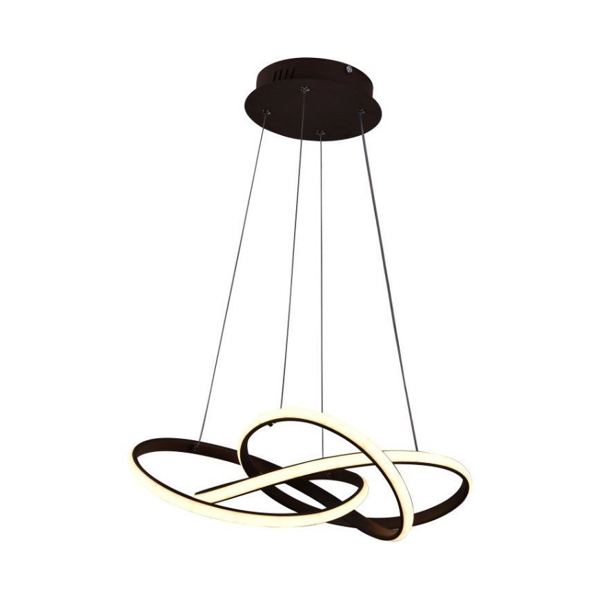 Lámpara de araña LED regulable LED/65W/230V 3000-6500K marrón + control remoto