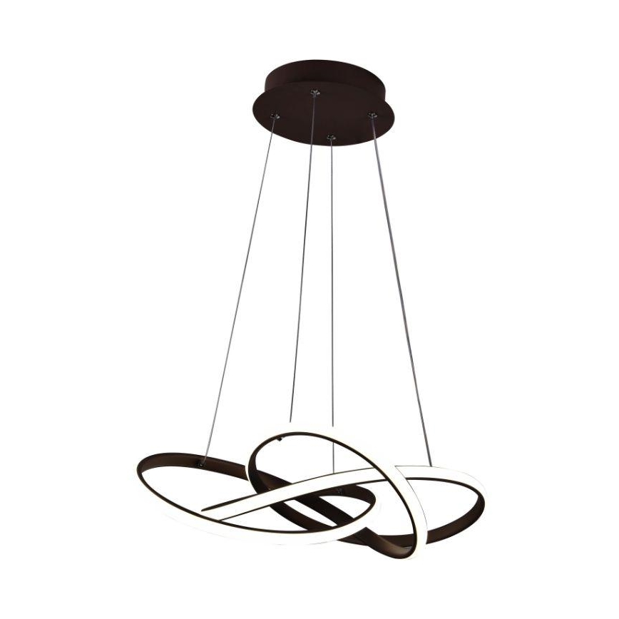 Lámpara de araña LED regulable LED/65W/230V 3000-6500K marrón + control remoto