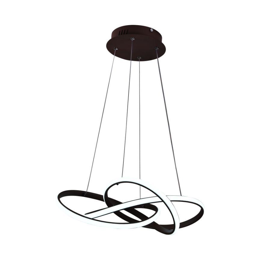Lámpara de araña LED regulable LED/65W/230V 3000-6500K marrón + control remoto
