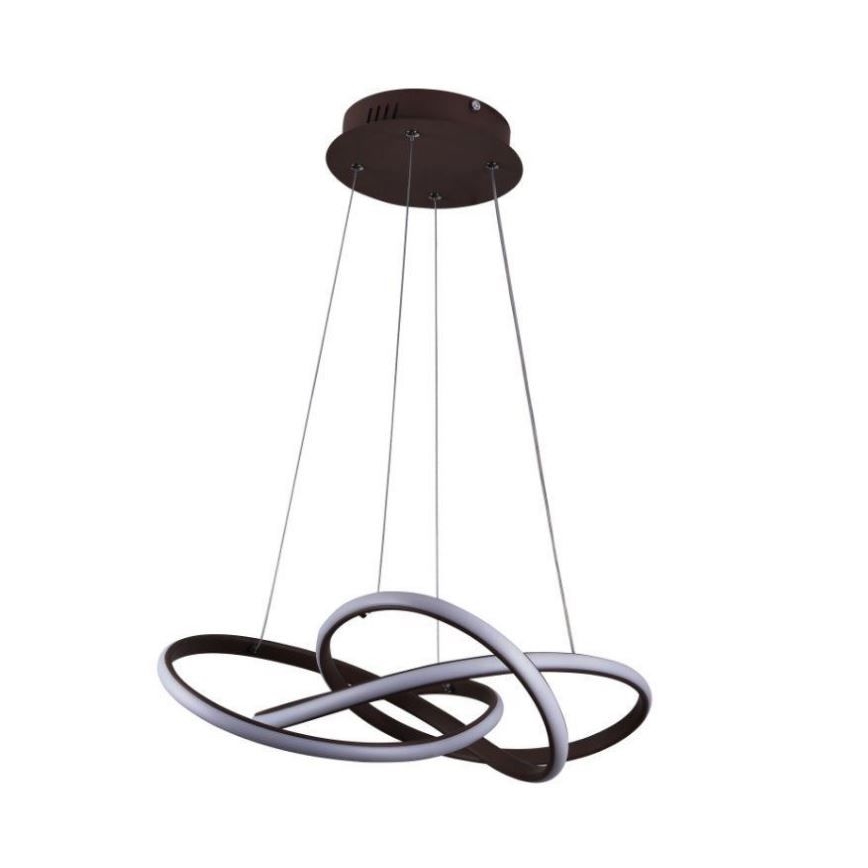 Lámpara de araña LED regulable LED/65W/230V 3000-6500K marrón + control remoto