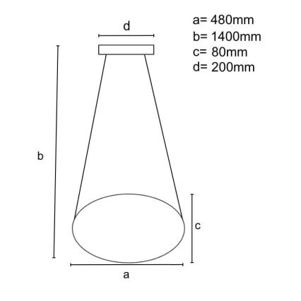 Lámpara de araña LED regulable LED/65W/230V 3000-6500K marrón + control remoto