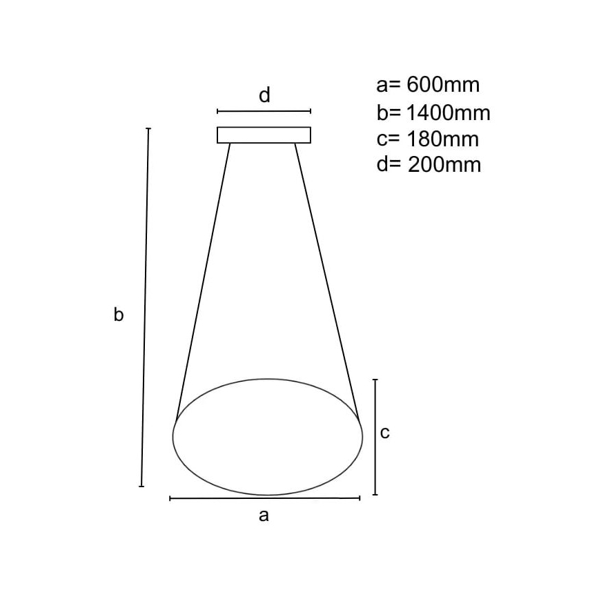 Lámpara de araña LED regulable LED/70W/230V 3000-6500K diá. 60 cm + control remoto