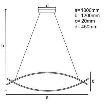 Lámpara de araña LED regulable LED/70W/230V 3000-6500K + control remoto