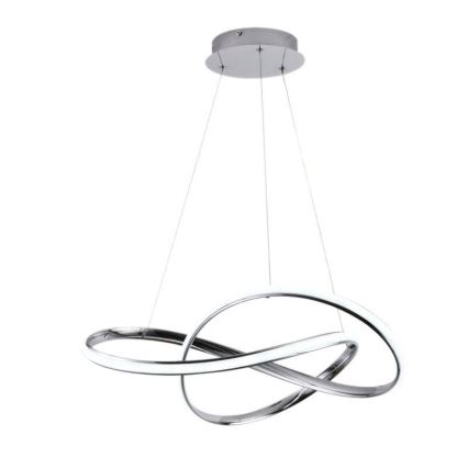 Lámpara de araña LED regulable LED/70W/230V 3000-6500K diá. 60 cm cromo brillante + control remoto