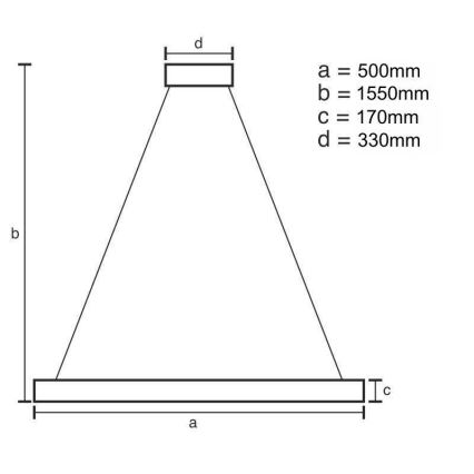 LED Regulable cristal Lámpara araña en una cadena LED/70W/230V 3000-6500K dorado + control remoto