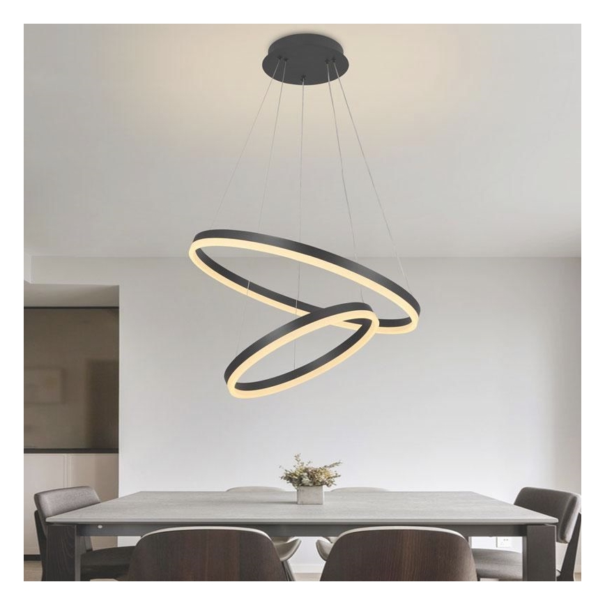 Lámpara de araña LED regulable LED/70W/230V 3000-6500K + mando a distancia