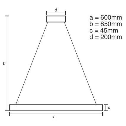 Lámpara de araña LED regulable LED/70W/230V 3000-6500K + mando a distancia