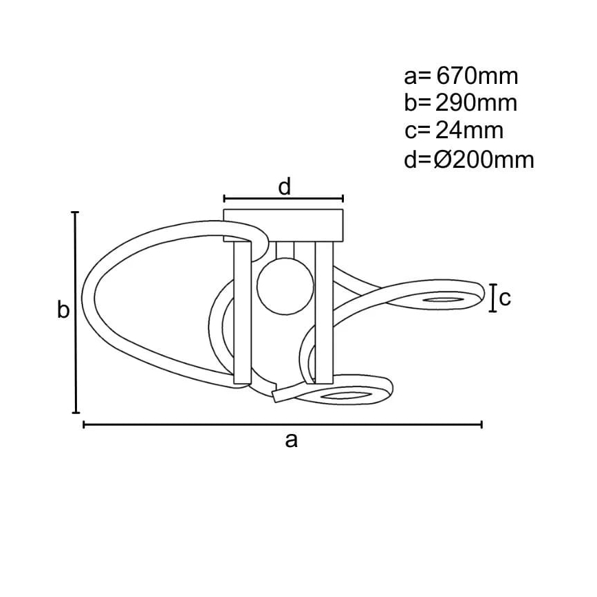 Lámpara de araña LED regulable LED/70W/230V 3000-6500K + mando a distancia