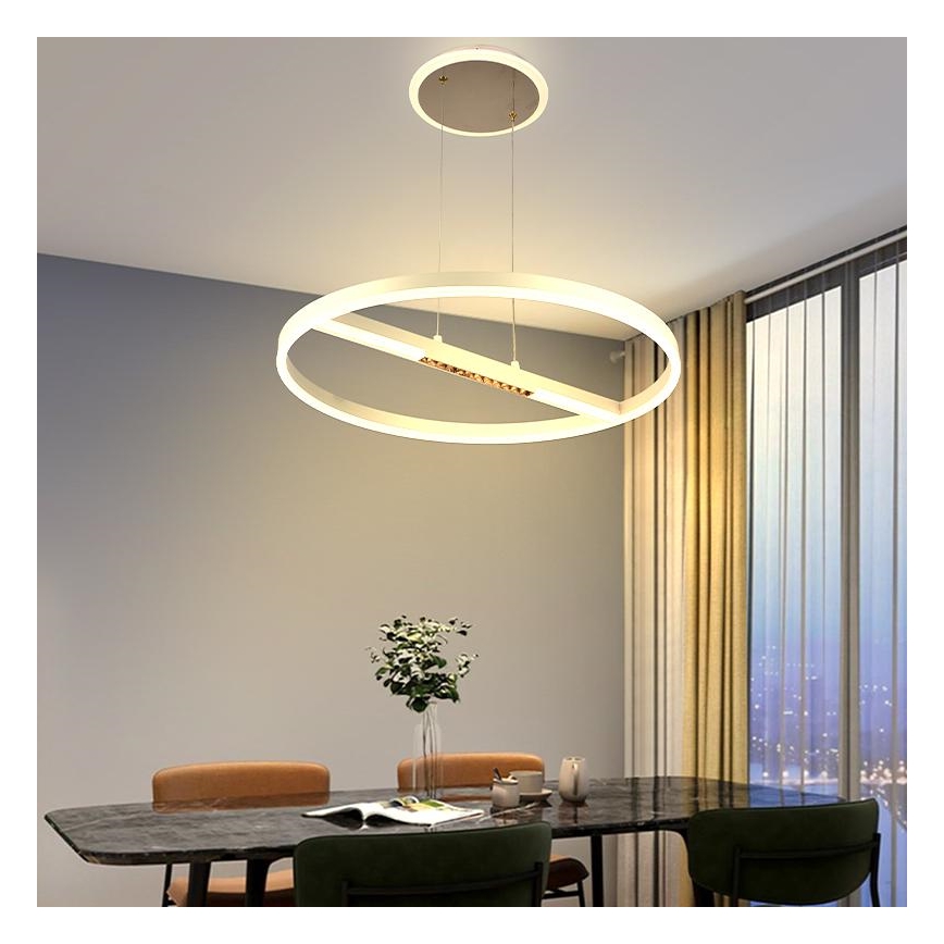 Lámpara de araña LED regulable LED/75W/230V 3000-6500K + control remoto