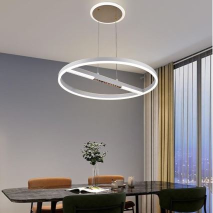 Lámpara de araña LED regulable LED/75W/230V 3000-6500K + control remoto