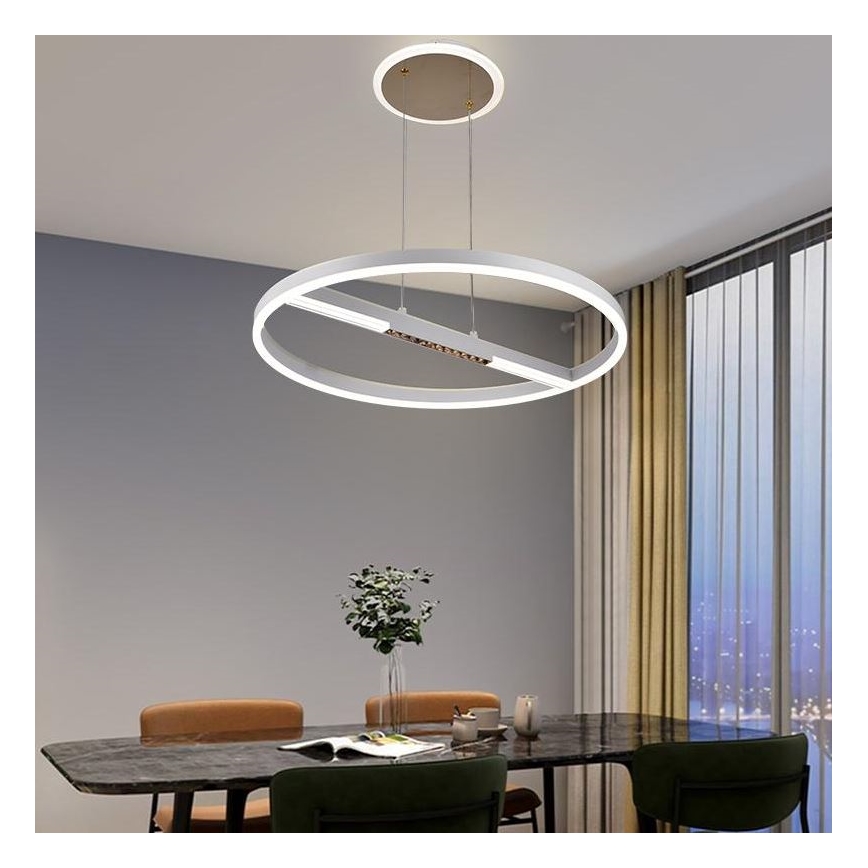 Lámpara de araña LED regulable LED/75W/230V 3000-6500K + control remoto