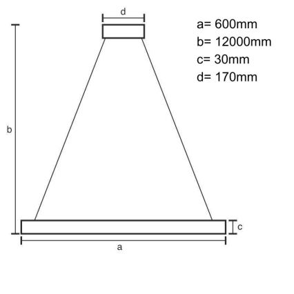 Lámpara de araña LED regulable LED/75W/230V 3000-6500K + control remoto