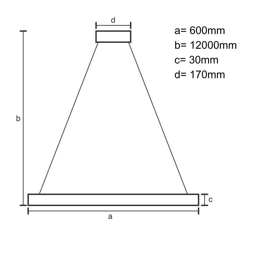 Lámpara de araña LED regulable LED/75W/230V 3000-6500K + control remoto