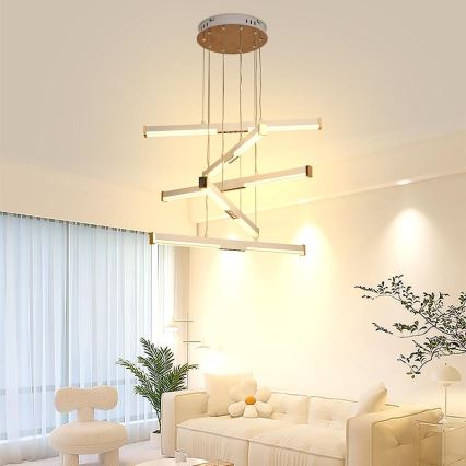 Lámpara de araña LED regulable LED/75W/230V 3000-6500K + control remoto