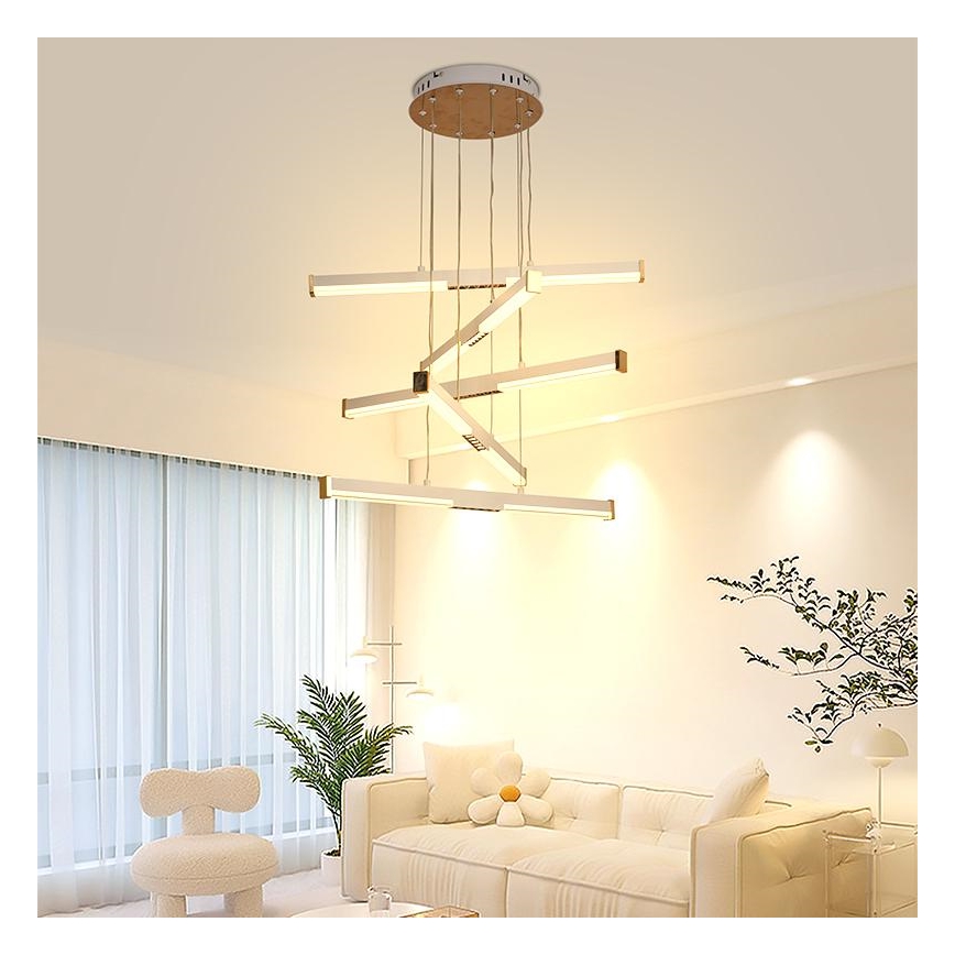Lámpara de araña LED regulable LED/75W/230V 3000-6500K + control remoto