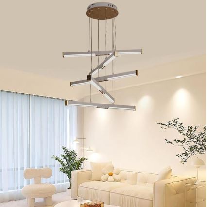 Lámpara de araña LED regulable LED/75W/230V 3000-6500K + control remoto
