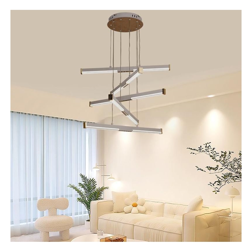 Lámpara de araña LED regulable LED/75W/230V 3000-6500K + control remoto