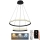 Lámpara de araña LED regulable LED/75W/230V 3000-6500K + mando a distancia
