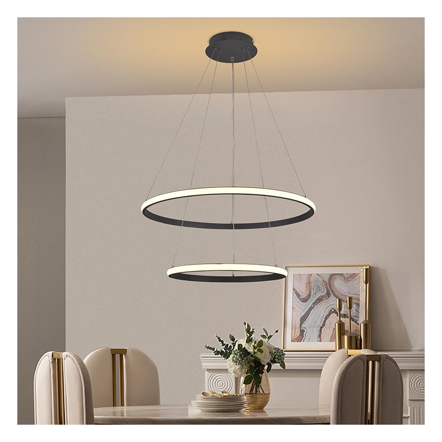 Lámpara de araña LED regulable LED/75W/230V 3000-6500K + mando a distancia