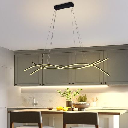 Lámpara de araña LED regulable LED/80W/230V 3000-6500K + control remoto