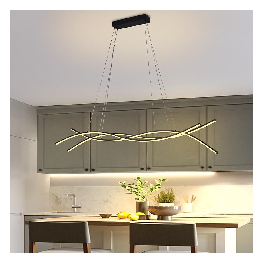 Lámpara de araña LED regulable LED/80W/230V 3000-6500K + control remoto
