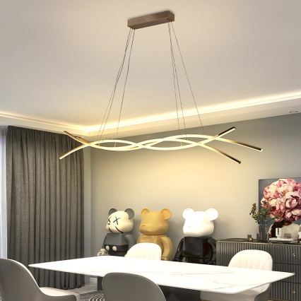 Lámpara de araña LED regulable LED/80W/230V 3000-6500K + control remoto