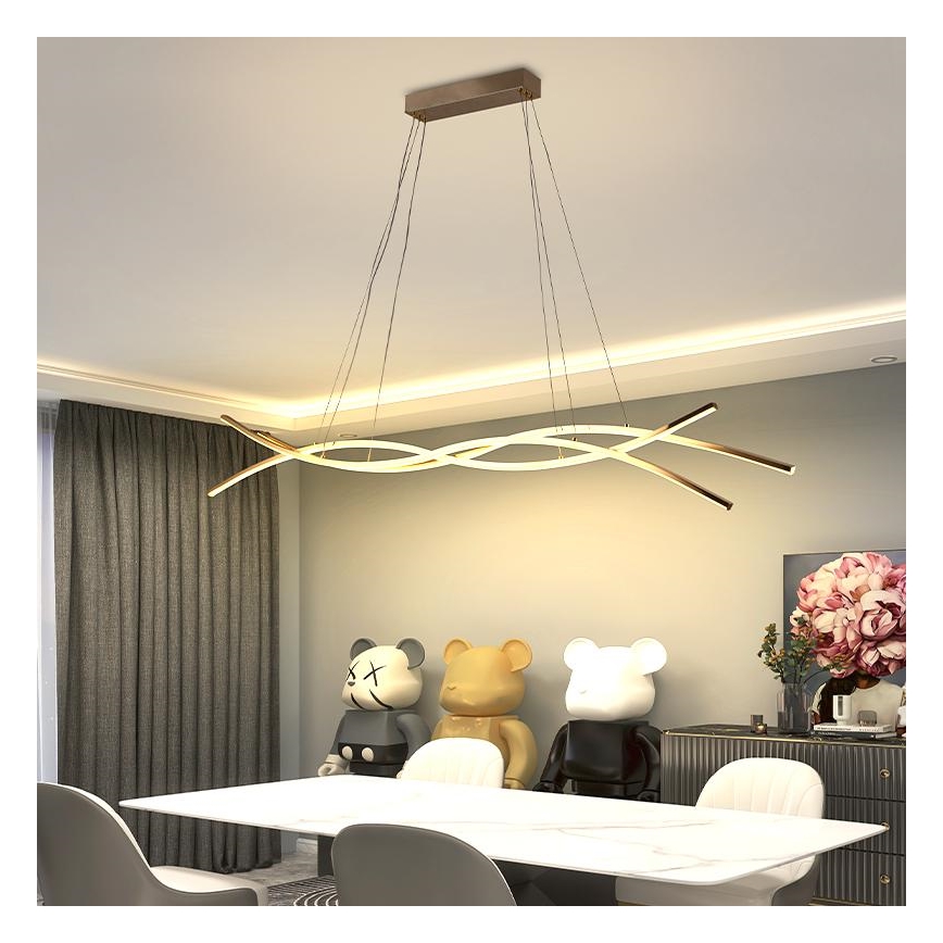 Lámpara de araña LED regulable LED/80W/230V 3000-6500K + control remoto