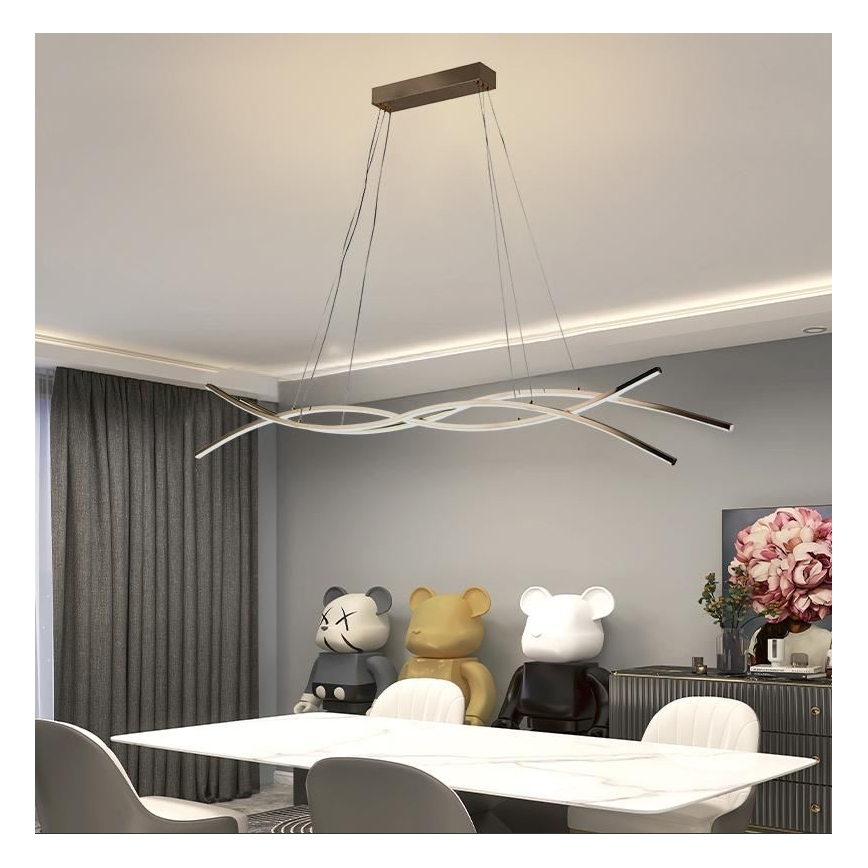 Lámpara de araña LED regulable LED/80W/230V 3000-6500K + control remoto