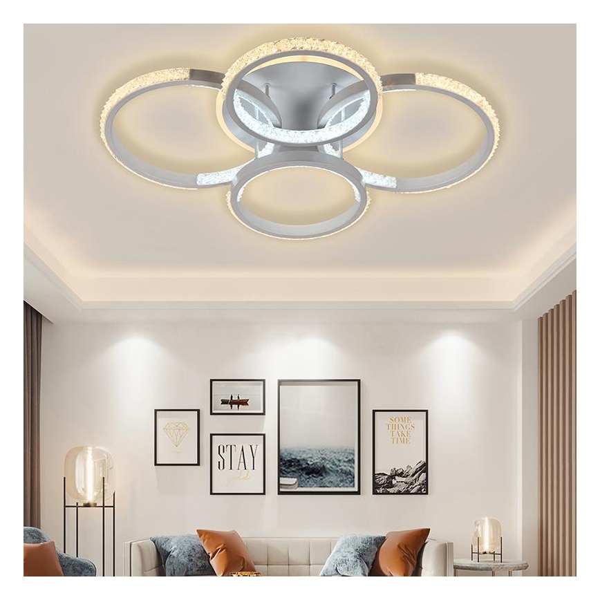 Lámpara de araña LED regulable LED/80W/230V 3000-6500K + mando a distancia