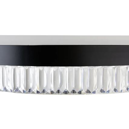 Lámpara de araña de cristal LED regulable en una cadena LED/80W/230V 3000-6500K negro + control remoto