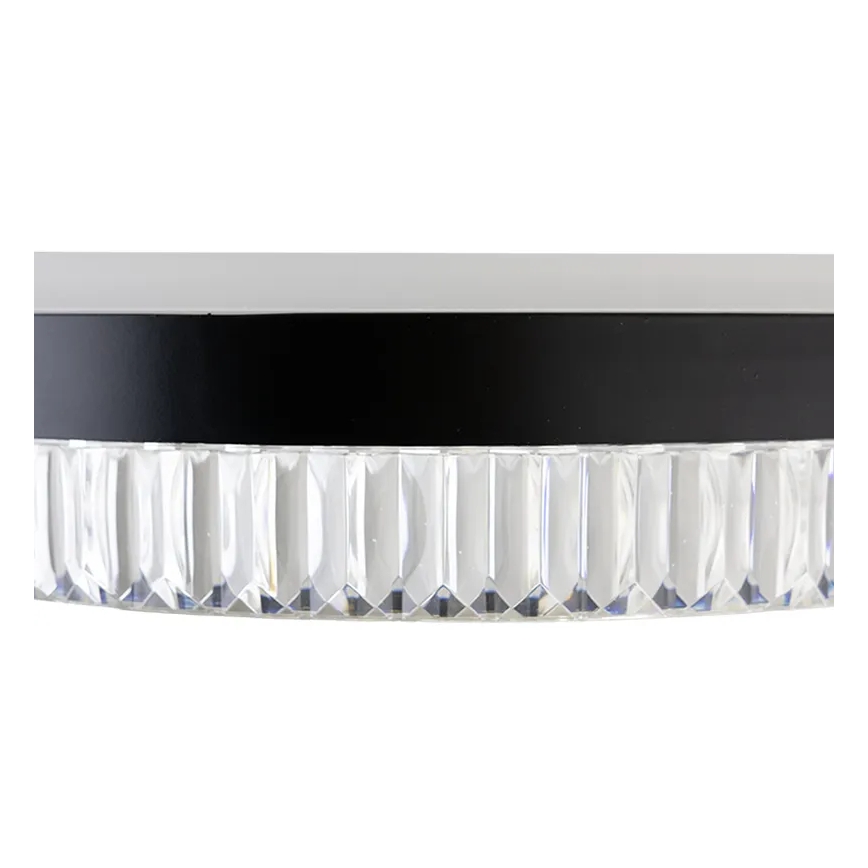 Lámpara de araña de cristal LED regulable en una cadena LED/80W/230V 3000-6500K negro + control remoto