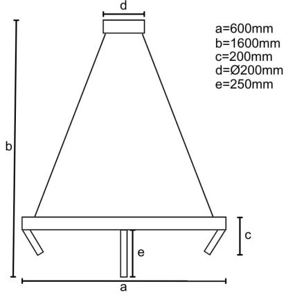 Lámpara de araña LED regulable LED/85W/230V 3000-6500K + control remoto