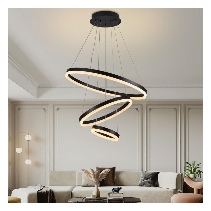 Lámpara de araña LED regulable LED/85W/230V 3000-6500K + mando a distancia