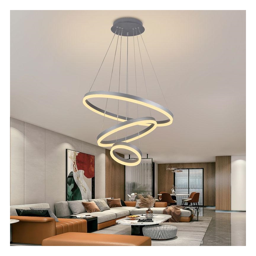 Lámpara de araña LED regulable LED/85W/230V 3000-6500K + mando a distancia