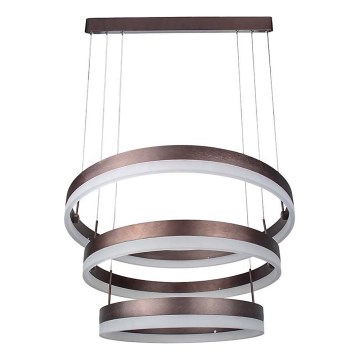 Lámpara de araña LED regulable LED/86W/230V 3000K marrón