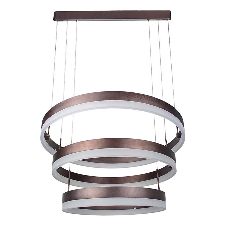 Lámpara de araña LED regulable LED/86W/230V 3000K marrón