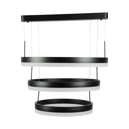 Lámpara de araña LED regulable LED/86W/230V 3000K negro