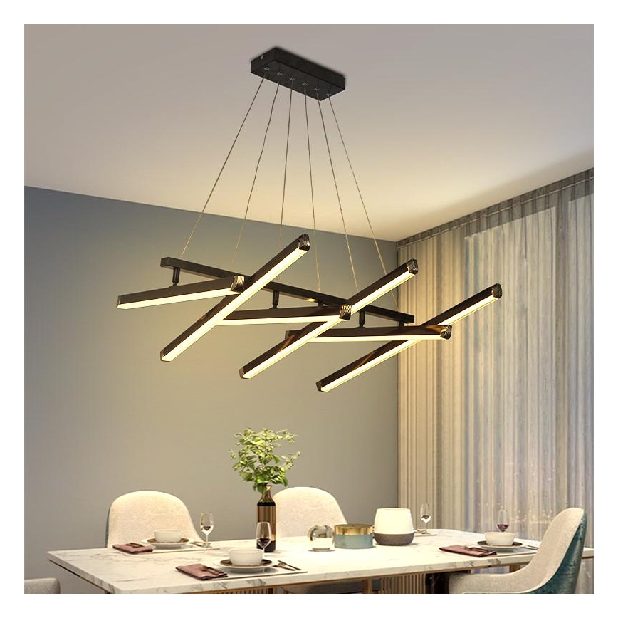Lámpara de araña LED regulable LED/90W/230V 3000-6500K + control remoto